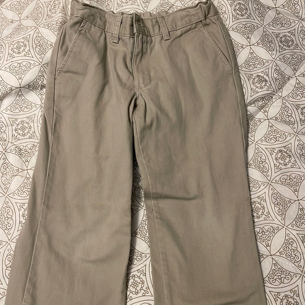 Boys size 8 Izod Khaki worn once